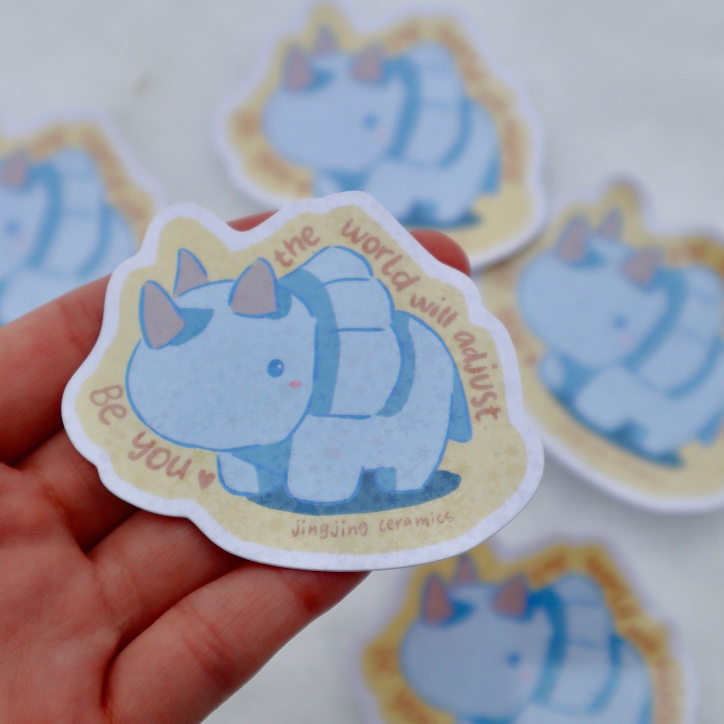 Holographic Sticker | Triceratops | Be You