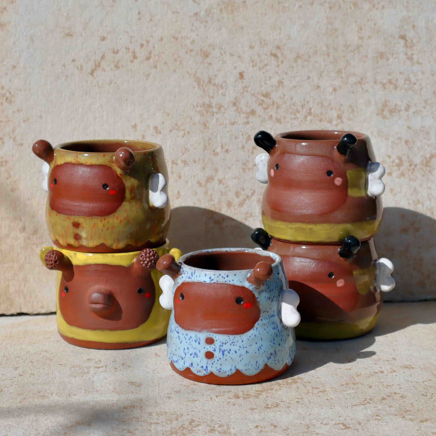 Blue Bumble Bee Tumbler