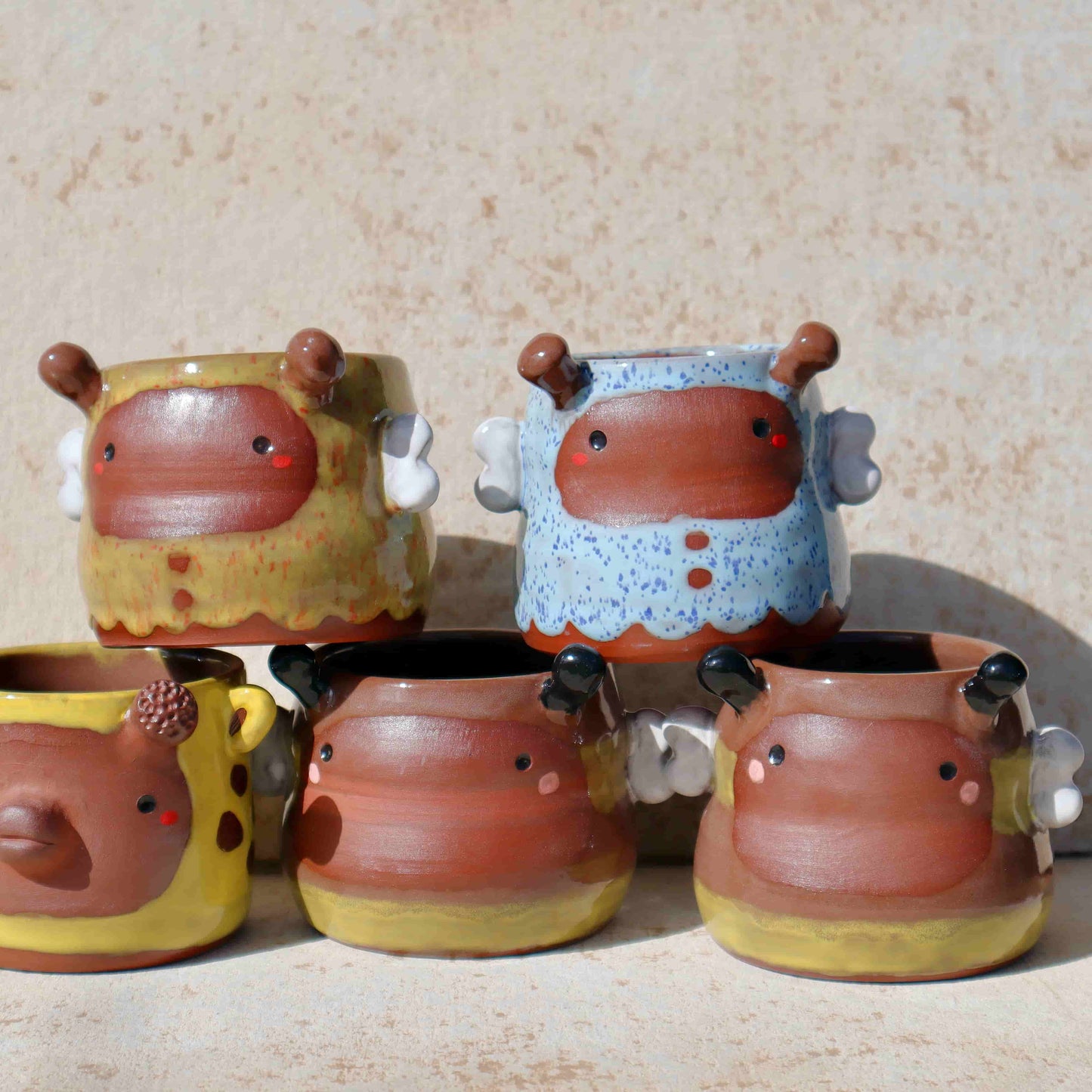 Blue Bumble Bee Tumbler