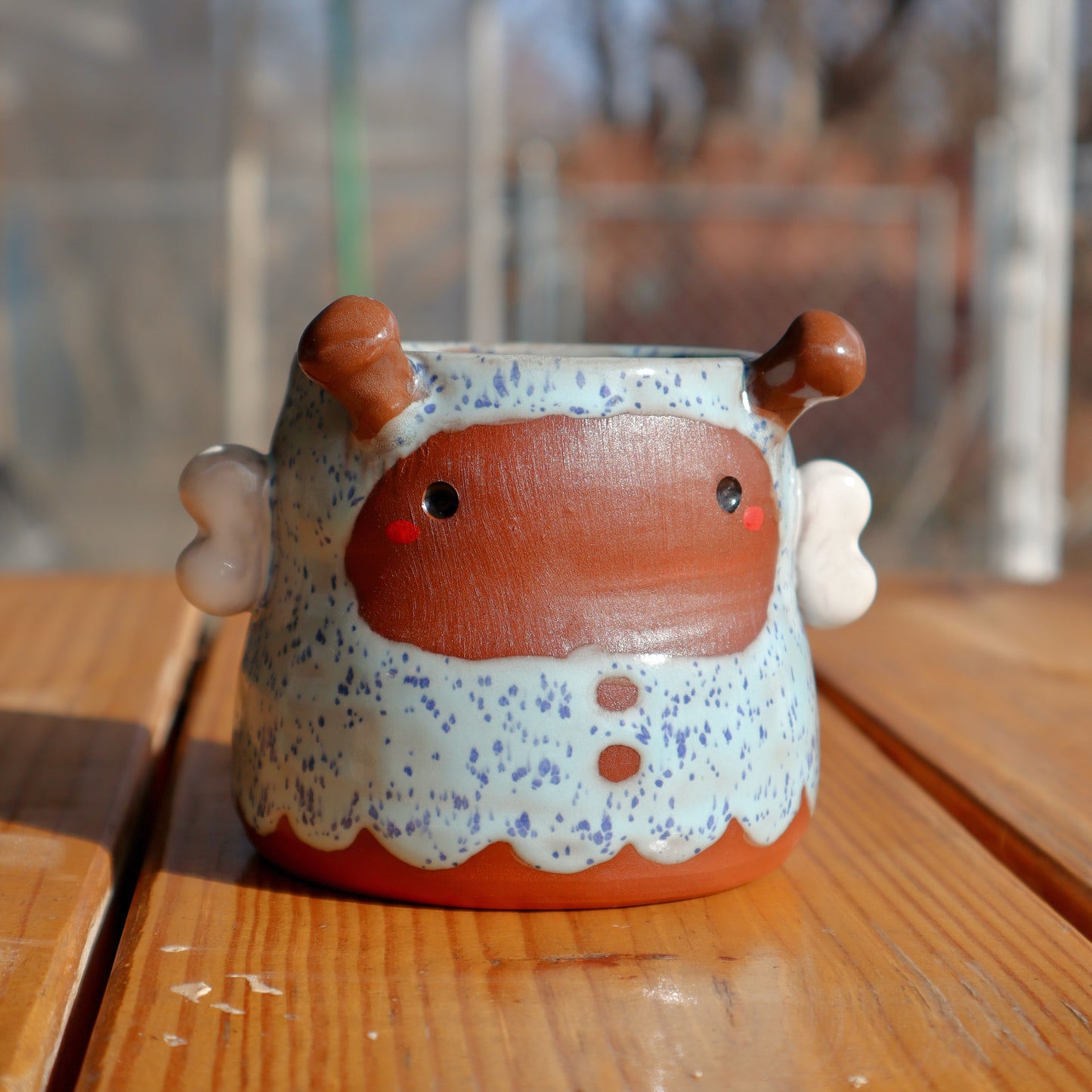 Blue Bumble Bee Tumbler