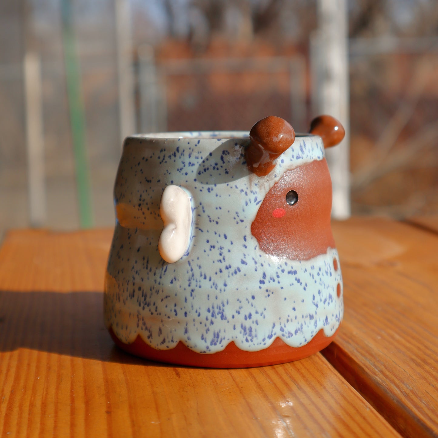 Blue Bumble Bee Tumbler