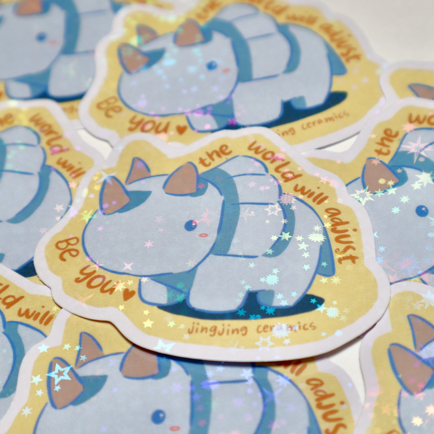 Holographic Sticker | Triceratops | Be You