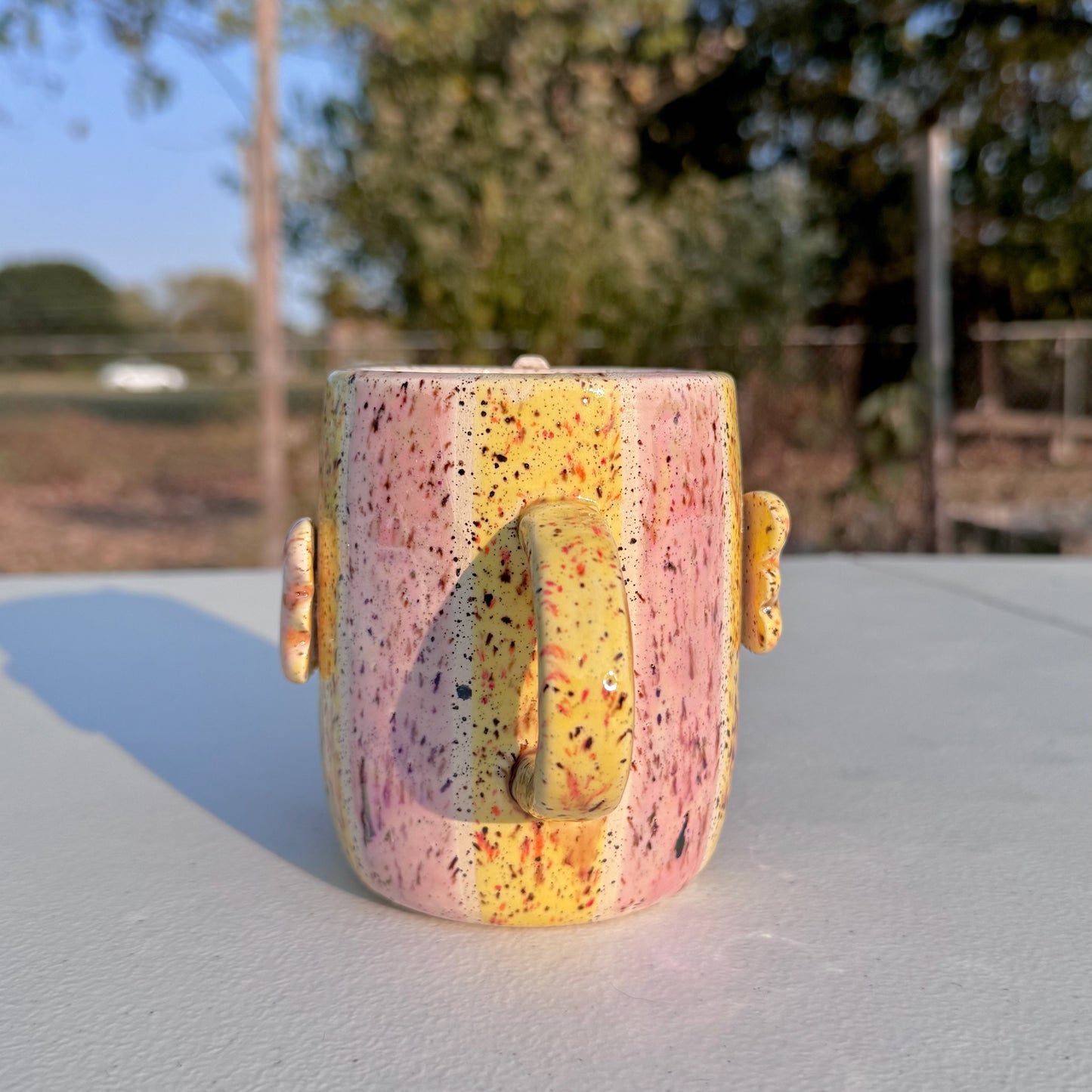 14K Gold & Pearl Luster Unicorn Mug