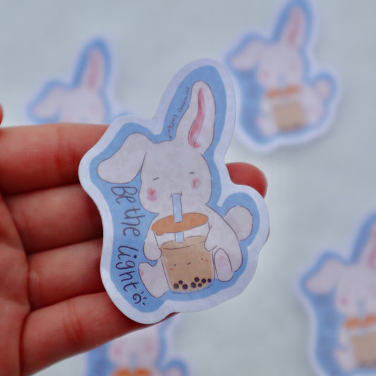Holographic Sticker | Bunny | Be the light