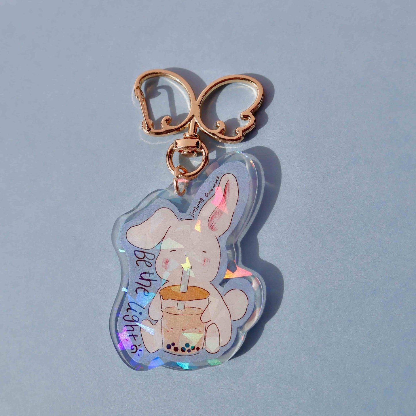 Be the Light Bunny Keychain